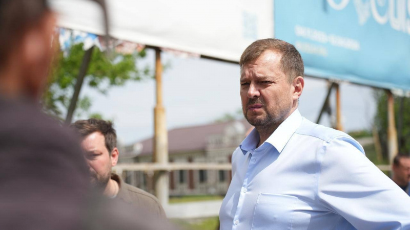 Губернатор Запорожской области Евгений Балицкий с рабочим визитом посетил пгт Весёлое. АНО "ЗаМедиа"