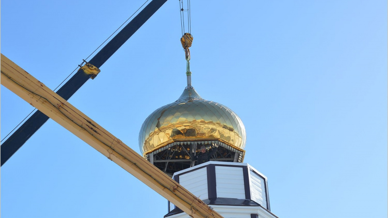 В посёлке Новое возобновилось строительство храма. АНО "ЗаМедиа"