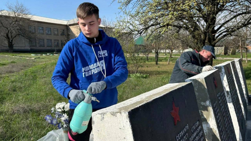 Пензенцы восстановили Братскую могилу в Токмаке. АНО "ЗаМедиа"
